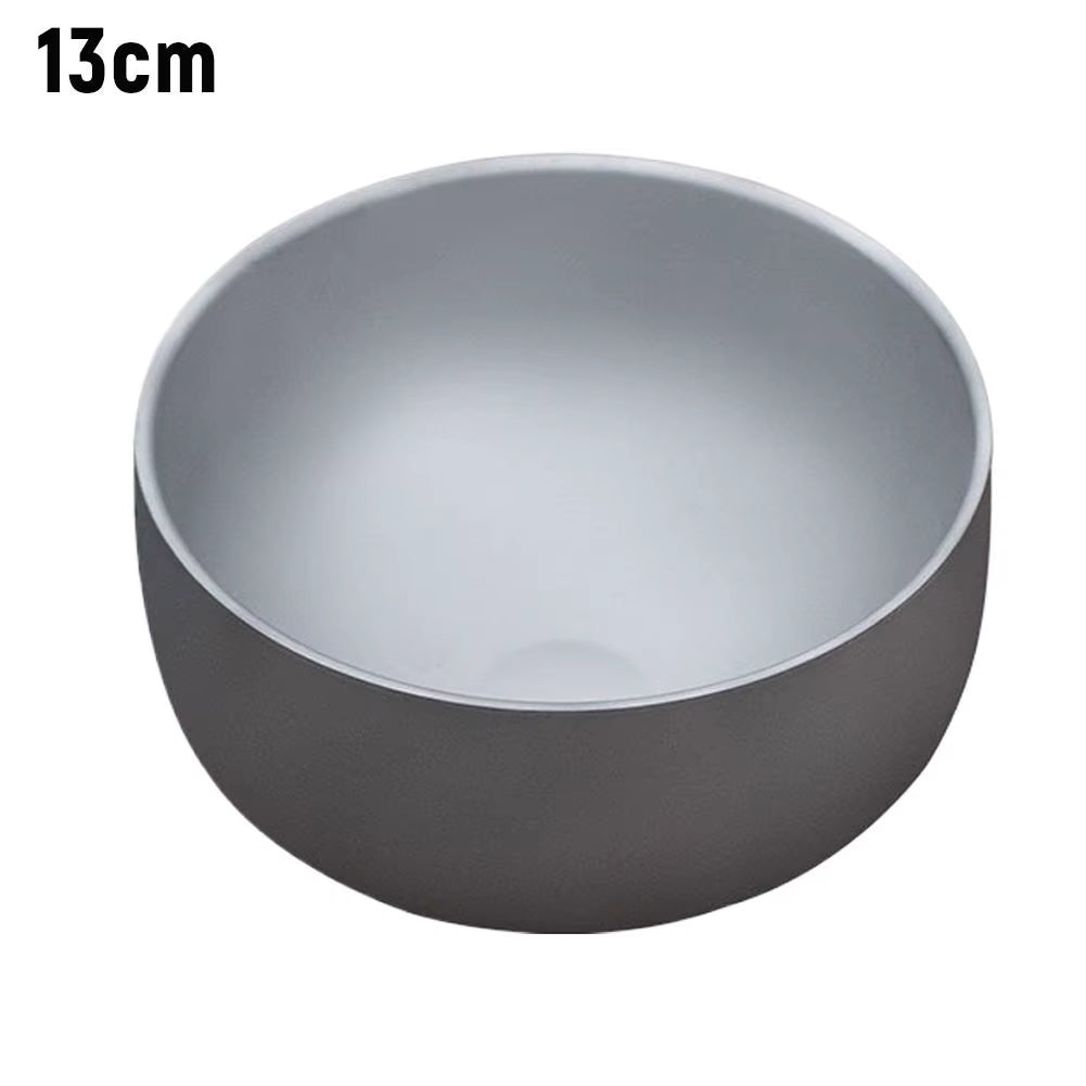 Titanium Purification Portable Bowl Multi Functional Soup Bowl Outdoor Camping Mug Outdoor Camping Double Layer anti Scald Bowl