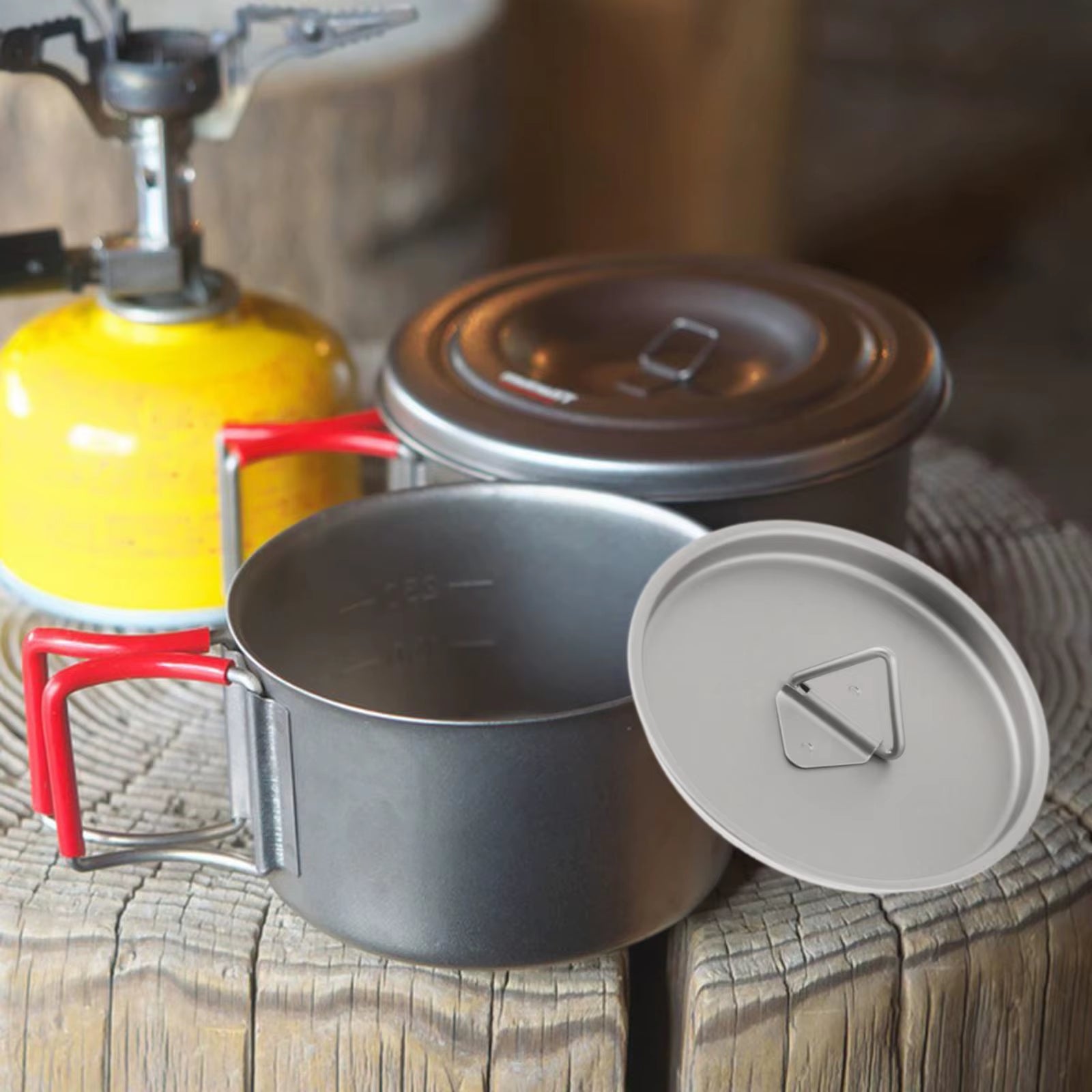 Titanium Outdoor Mug Lid Cookware Cooking Camping Pot Lid Tableware Drinking Milk Cups Lid for Backpacking Hiking Picnic