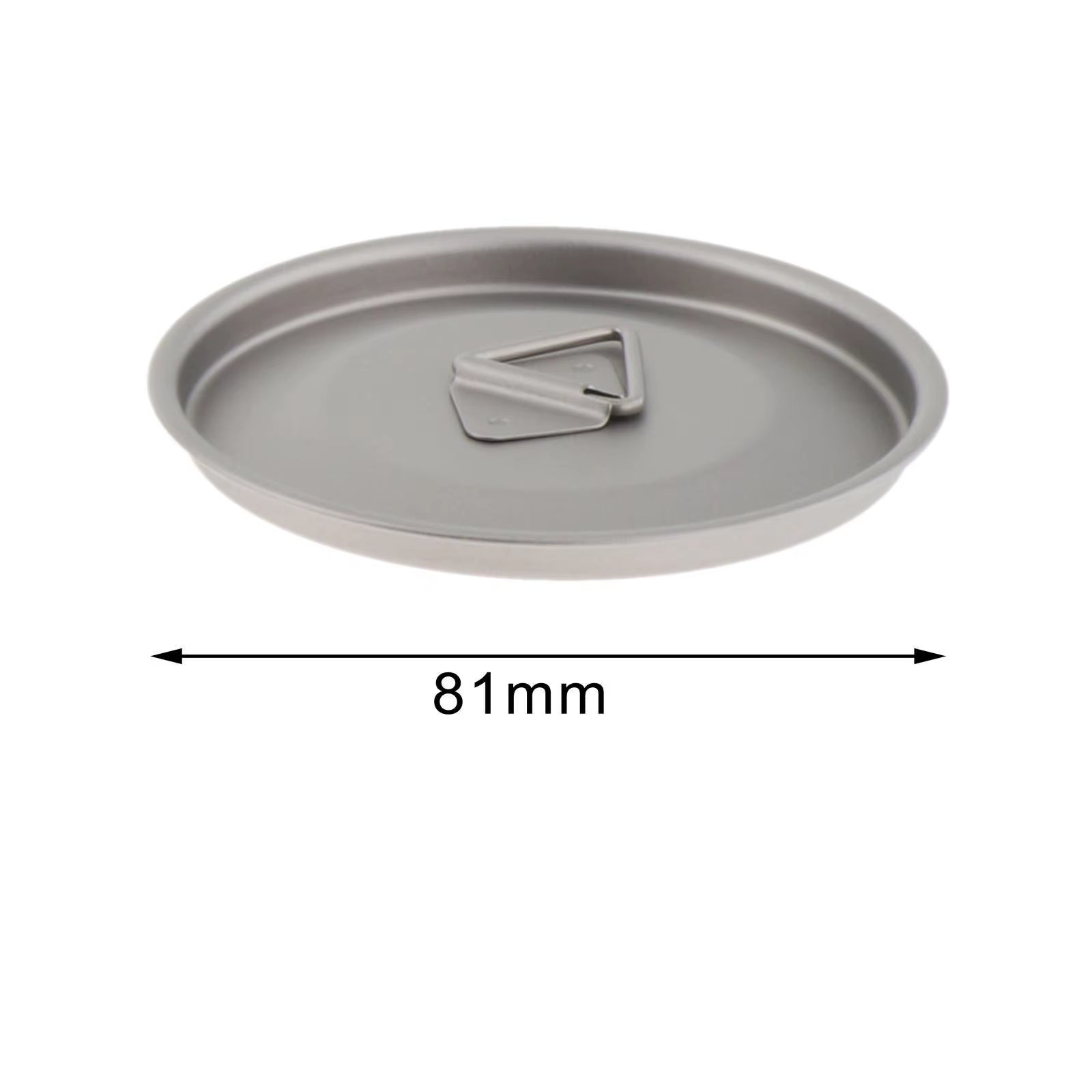 Titanium Outdoor Mug Lid Cookware Cooking Camping Pot Lid Tableware Drinking Milk Cups Lid for Backpacking Hiking Picnic