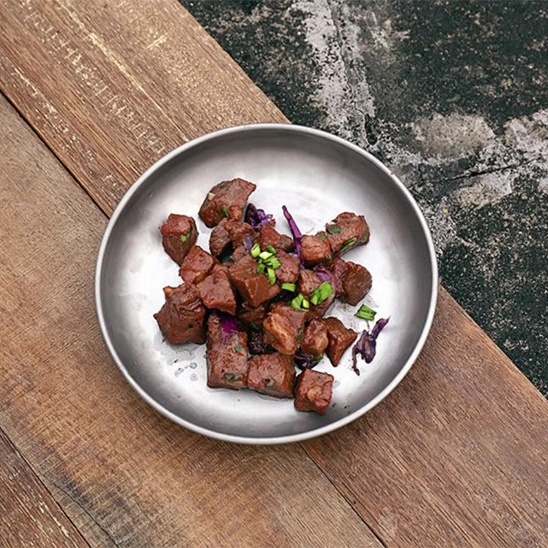 Titanium Plate Sets Camping Titanium Dishes Saucer Outdoor Tableware Cutlery Camping Hiking Travel Plates Ti5371