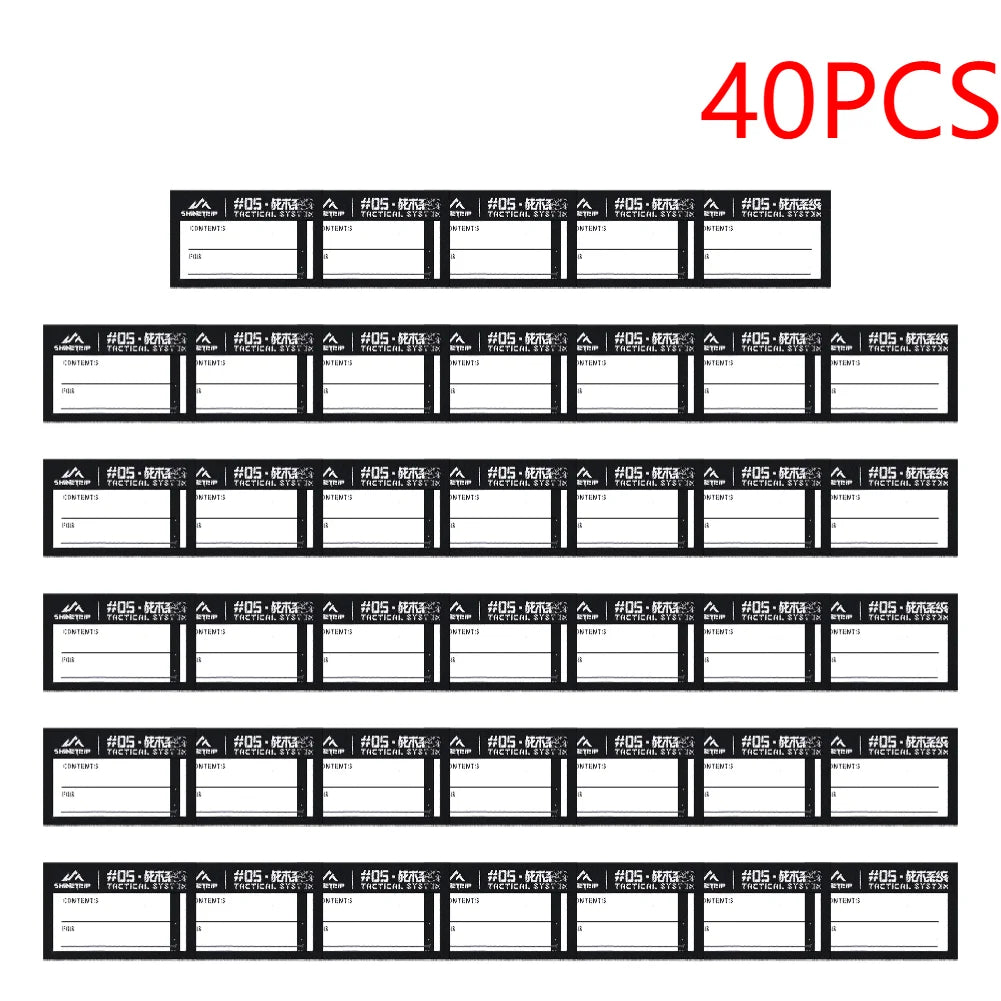 10-50PCS Handwritten Hook/ Loops Patch Tear-Resistant Outdoor Vest Sticker Wear-Resistant Camping Gear Badge Camping Accessories