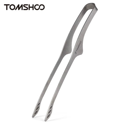 9.2 Inch Lightweight Titanium Tongs BBQ Grill Tongs Clip Outdoor Camping Backpacking Hiking Cookware Camping Supplies
