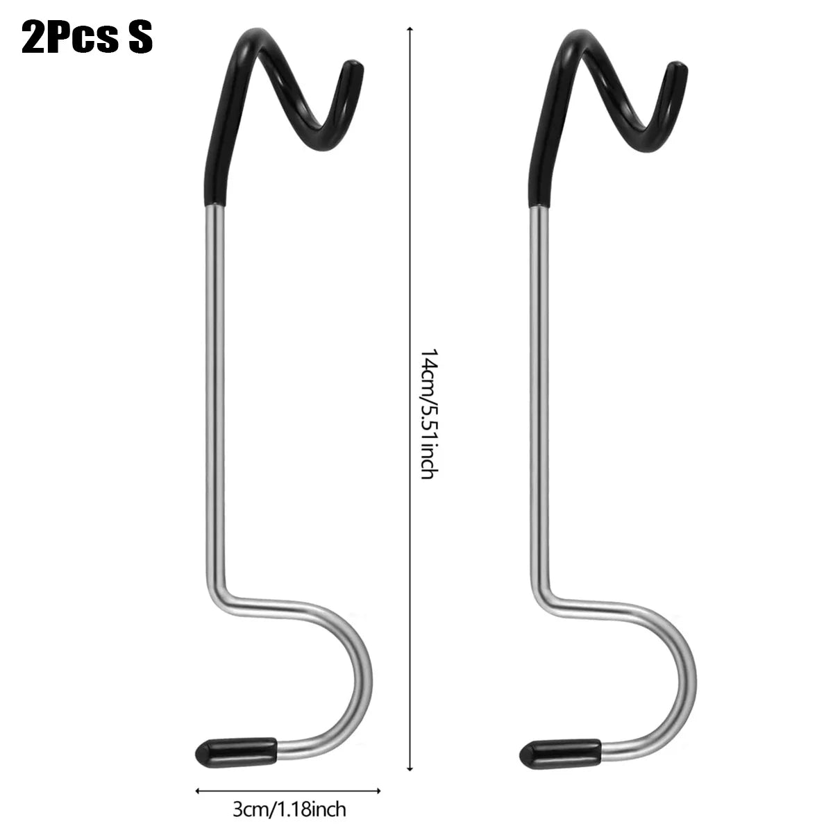 1/2Pcs Outdoor Light Hook for Camping Tent Lamp Hanger Bird Feeders Garden Lights Non-Slip Pole Hook Camping Lantern Hooks