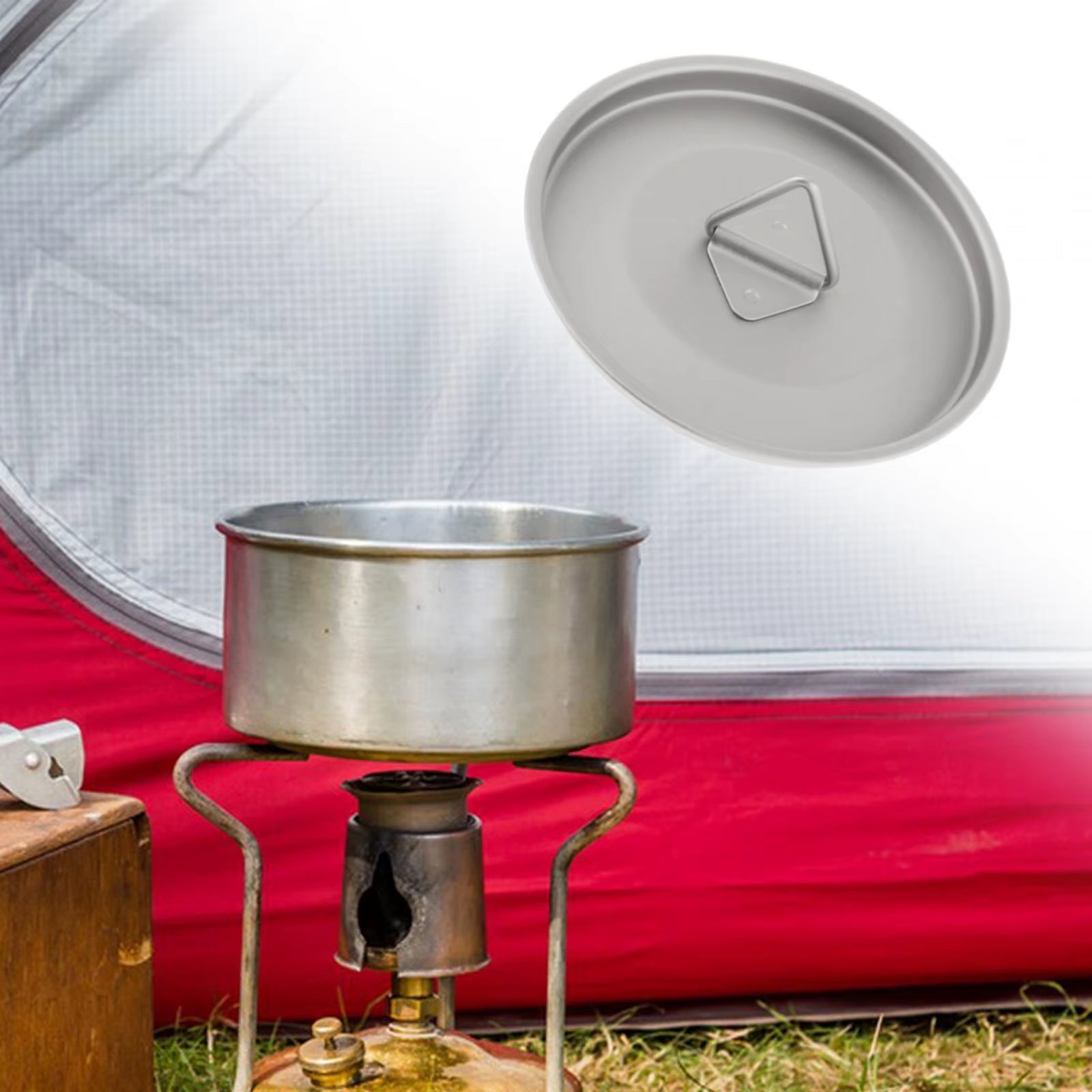 Titanium Outdoor Mug Lid Cookware Cooking Camping Pot Lid Tableware Drinking Milk Cups Lid for Backpacking Hiking Picnic