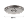 Titanium Outdoor Mug Lid Cookware Cooking Camping Pot Lid Tableware Drinking Milk Cups Lid for Backpacking Hiking Picnic