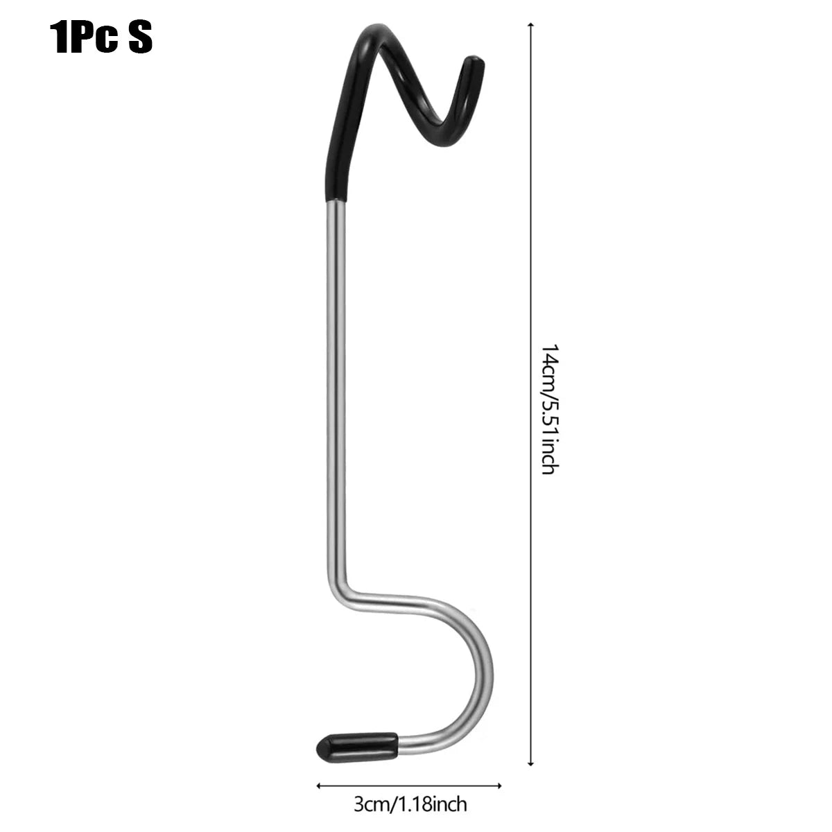 1/2Pcs Outdoor Light Hook for Camping Tent Lamp Hanger Bird Feeders Garden Lights Non-Slip Pole Hook Camping Lantern Hooks