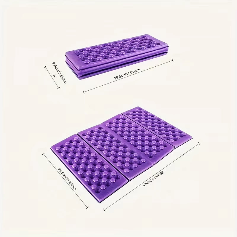 Foldable Outdoor Camping Moisture-Proof Pad Seat XPE Cushion Portable Chair Mat 385X275X11Mm Outdoor Camping Accessories Practic