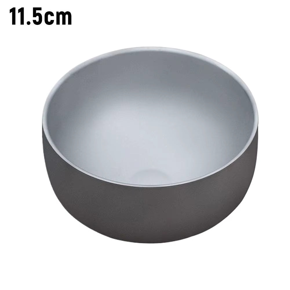 Titanium Purification Portable Bowl Multi Functional Soup Bowl Outdoor Camping Mug Outdoor Camping Double Layer anti Scald Bowl