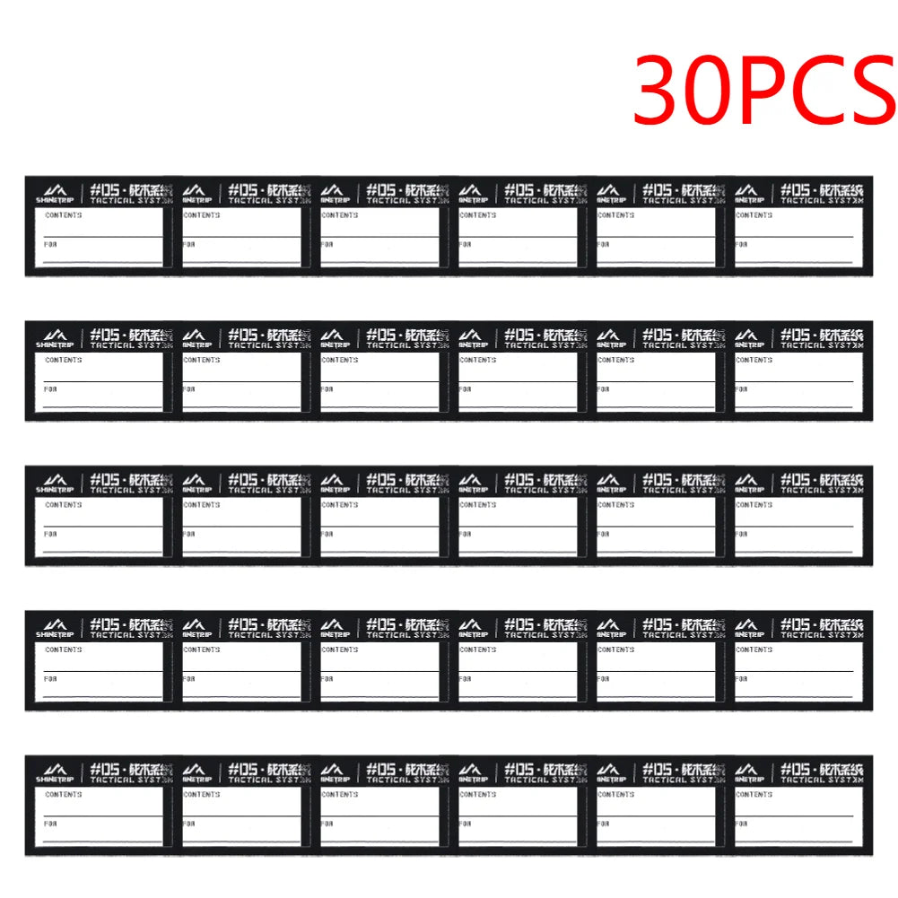 10-50PCS Handwritten Hook/ Loops Patch Tear-Resistant Outdoor Vest Sticker Wear-Resistant Camping Gear Badge Camping Accessories